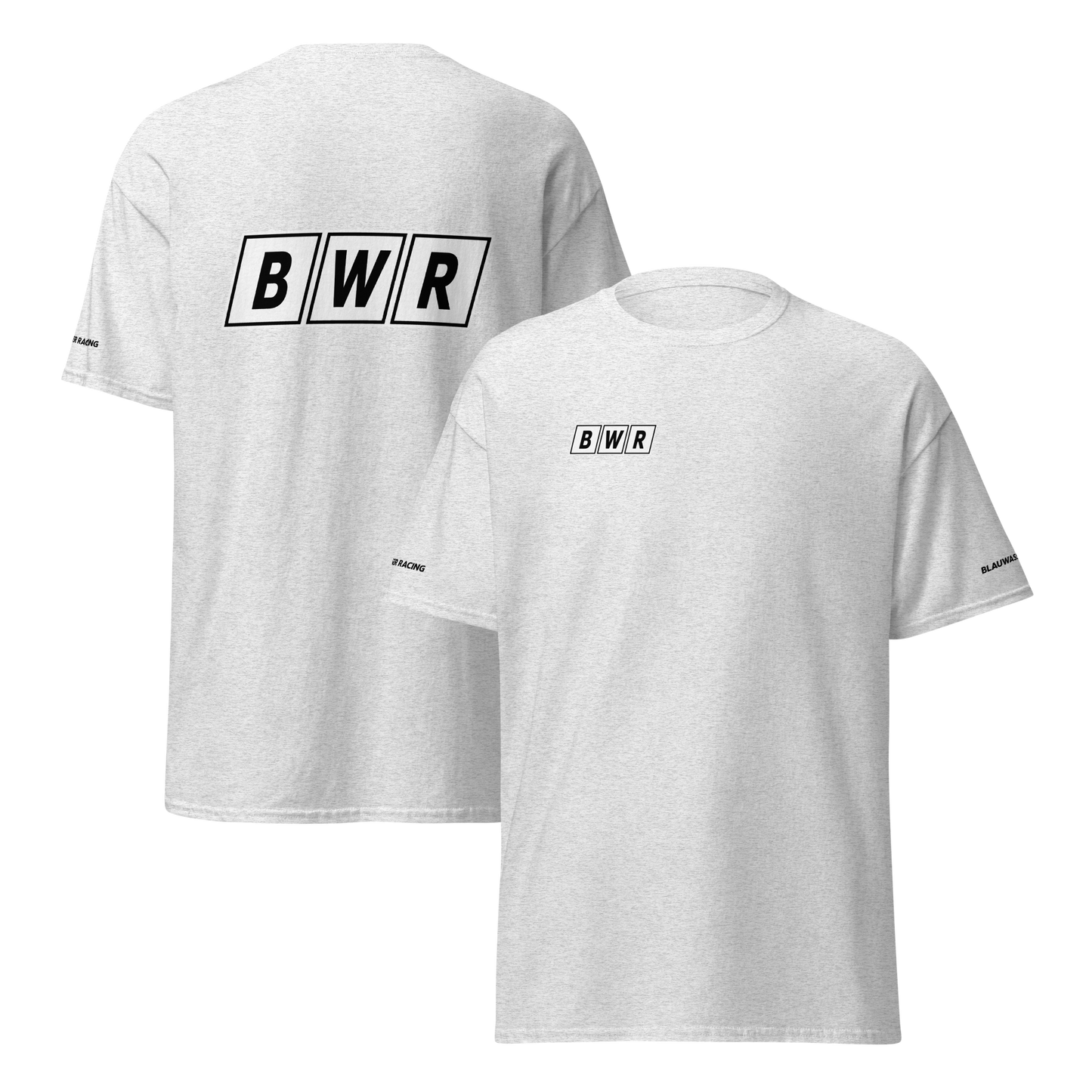 BWR Racing T-Shirt Schwarz &amp; Weiß 