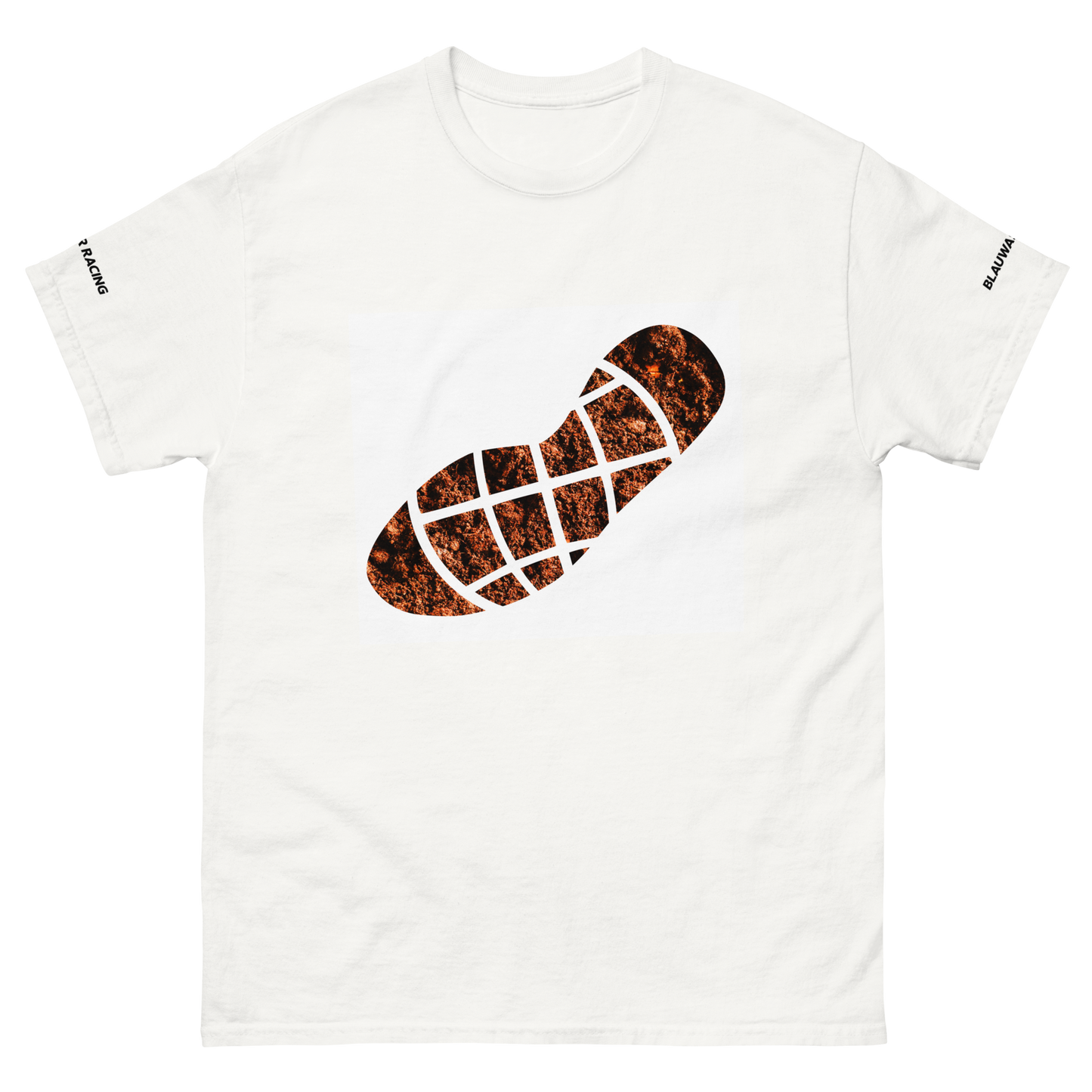 BWR Footprint Racing T-Shirt - Bedruckte Ärmel 