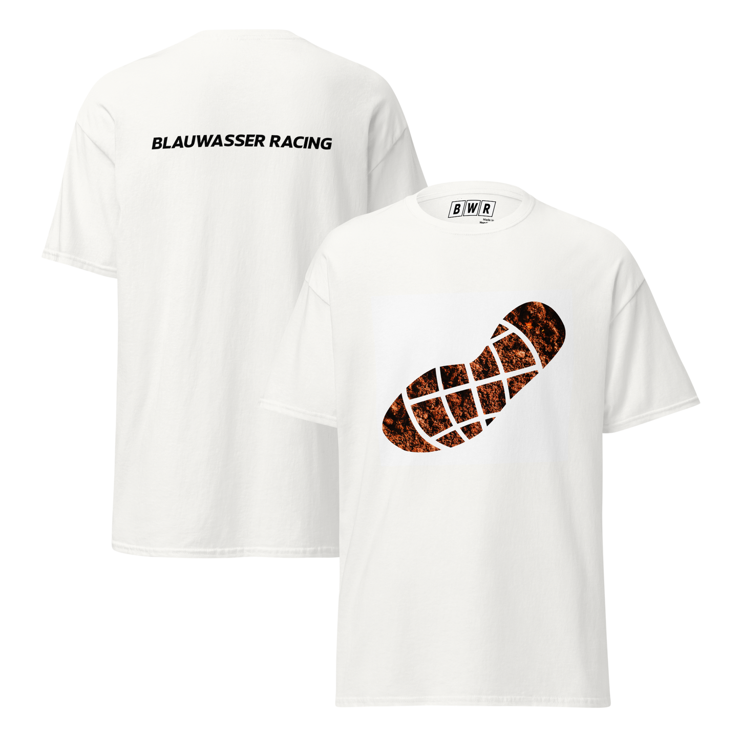 BWR Footprint Racing T-Shirt - Bedruckte Rückseite 